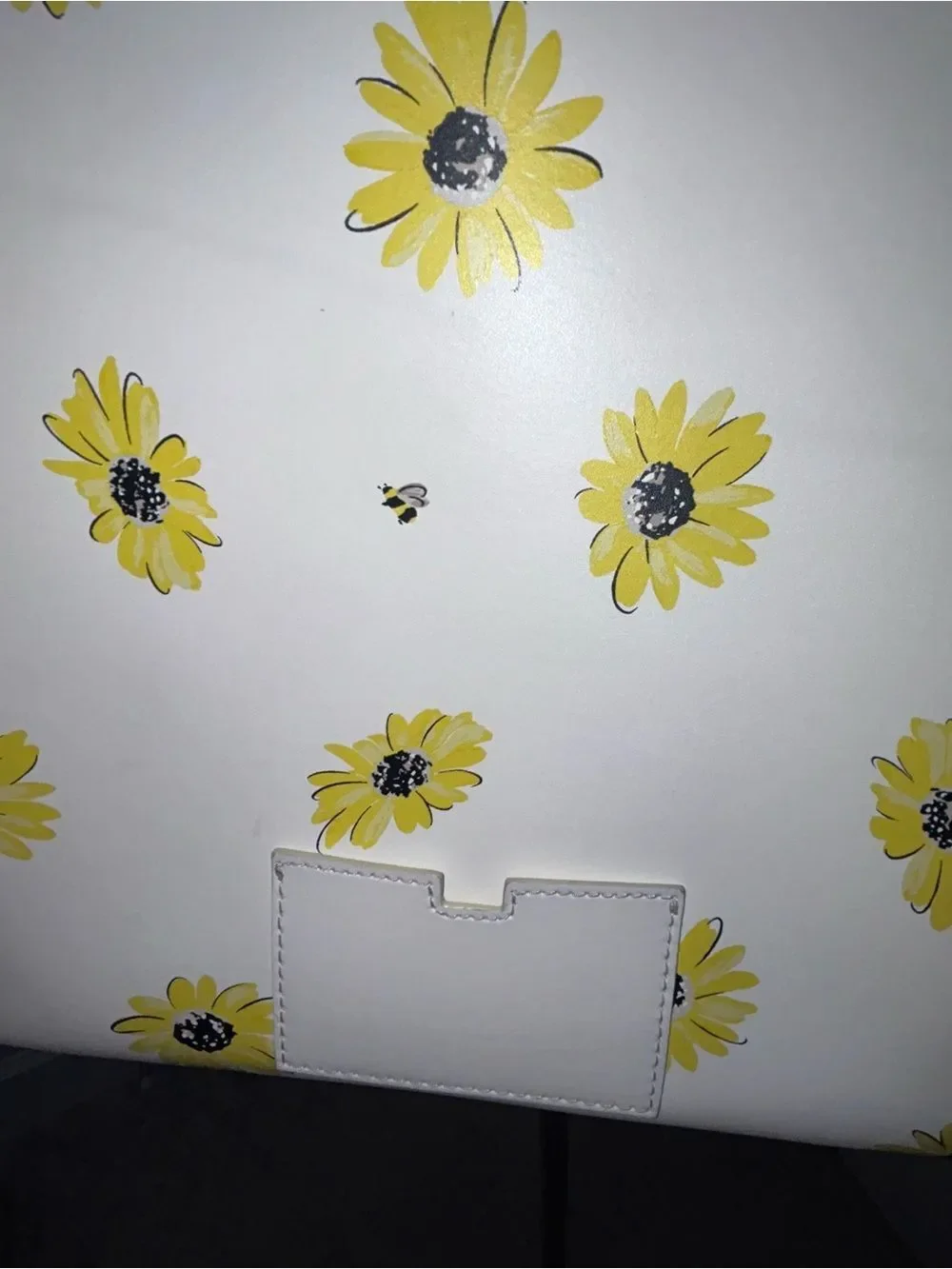 Kate Spade “Oops A Daisy” Daisy Bee 100% Cowhide Leather Large Tote Purse Bag